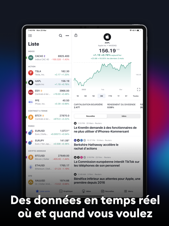 Screenshot #5 pour TradingView - Bourse