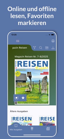REISEN Magazin iPhone screenshot