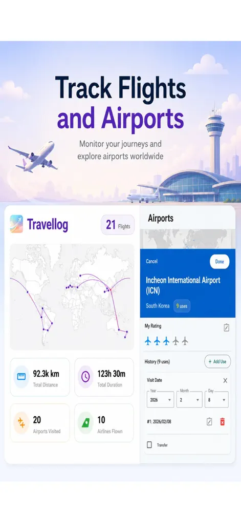 Travelog: Travel Map Tracker - Travel App | MWM
