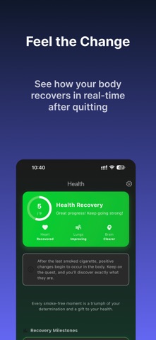 Smoke Free: Cigarette Tracker screenshot
