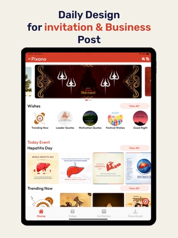 Pixano - Business Post Maker iPad screenshot 1