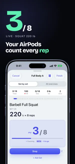 Auto Rep Counter: HealthBuddy screenshot 1