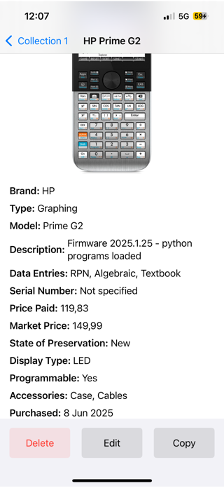 CalCollections Screenshot 2 of 5