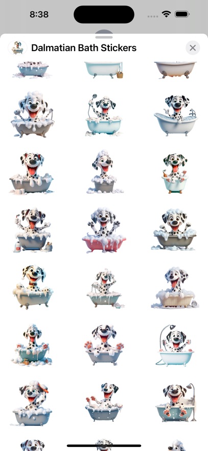 Dalmatian Bath Stickers