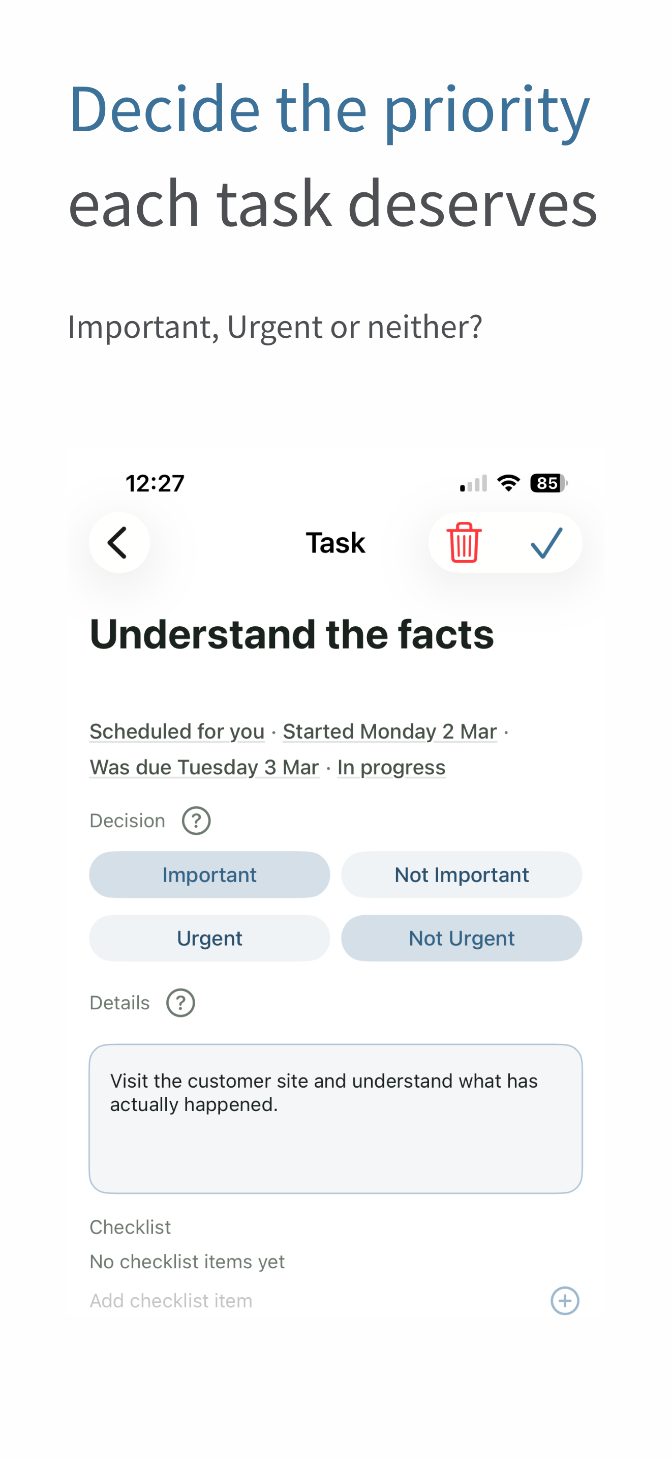 BeDecisive - Task Manager screenshot 2