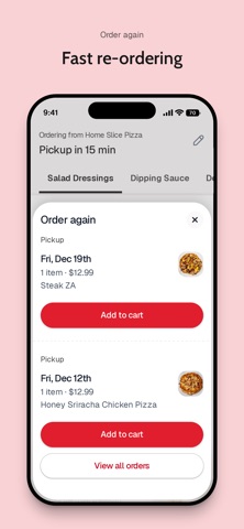 Home Slice Pizza To Go iPhone screenshot