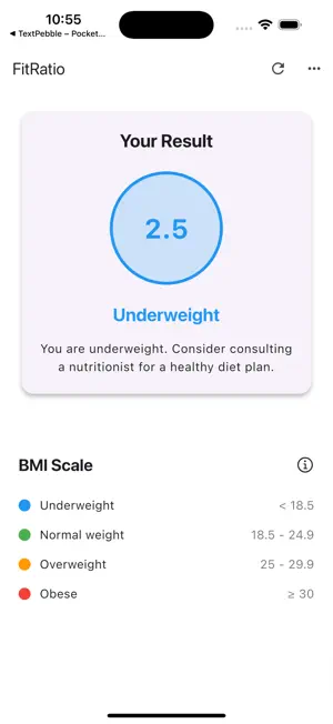 FitRatio BMI & Health Tracker screenshot 2