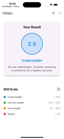 FitRatio BMI & Health Tracker screenshot