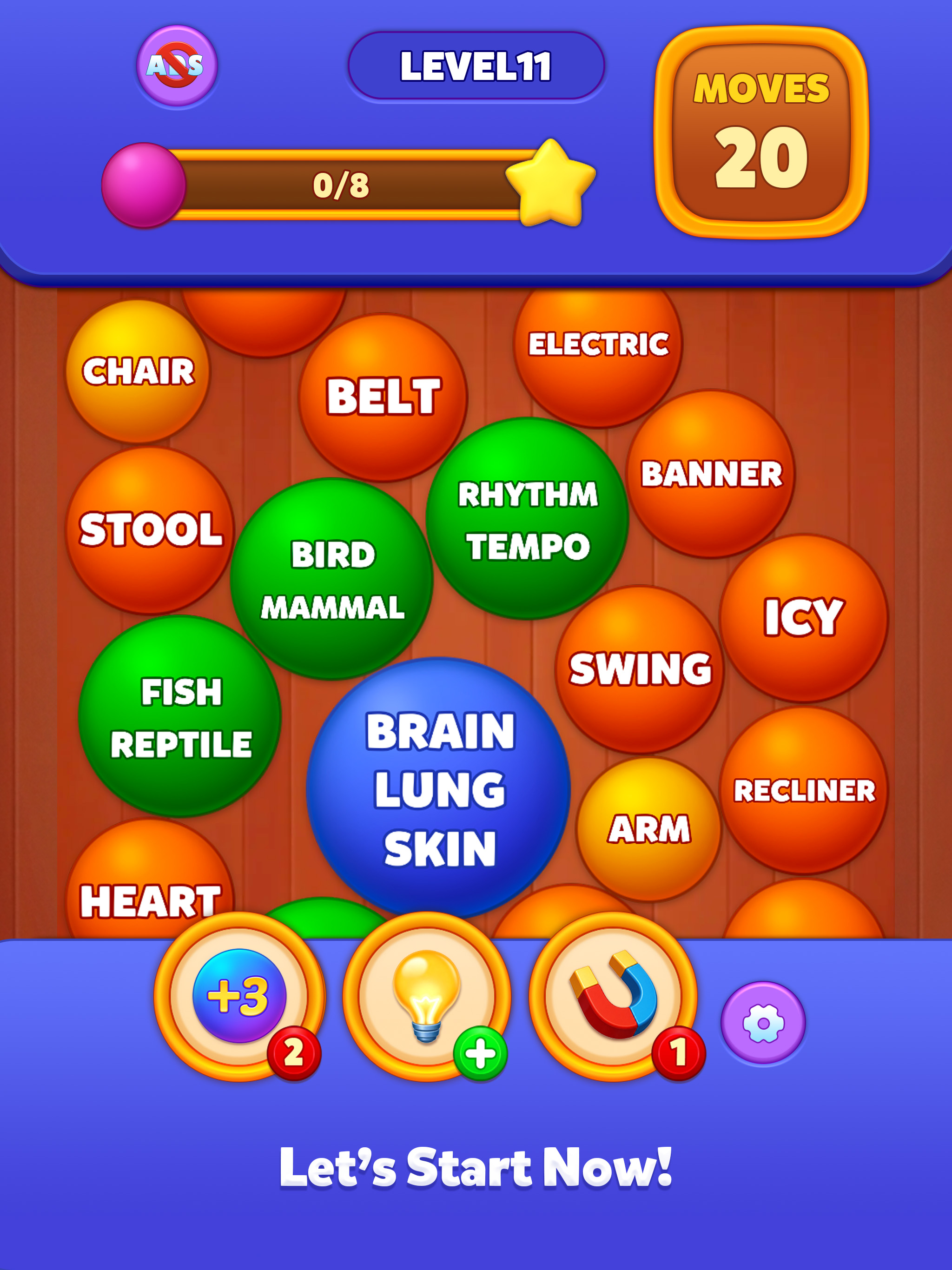 Word Sort - Bubble Crush