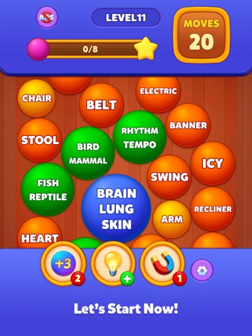 Word Sort - Bubble Crush iPad screenshot