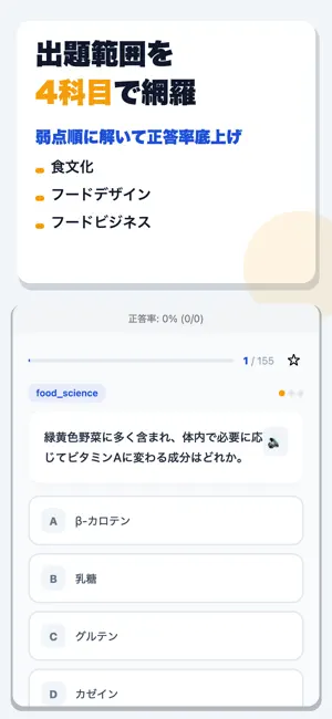 フードコーディネーター資格認定試験3級 合格ドリル screenshot 2