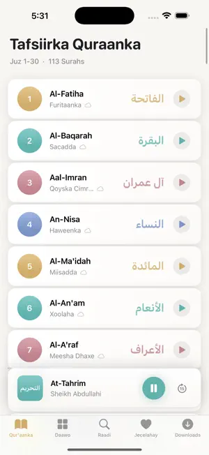 Somali Quranic Hub screenshot 1