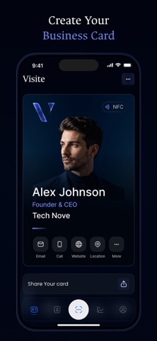 Visite: Digital Business Card Screenshot 1 of 5