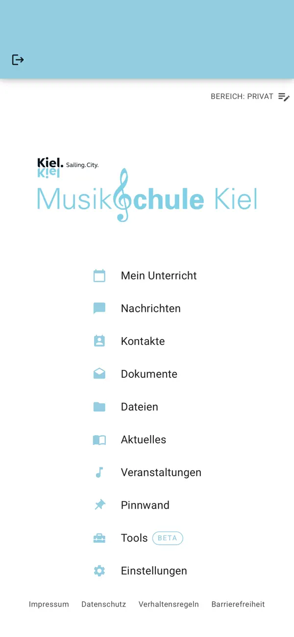 Screenshot #1 pour Musikschule Kiel