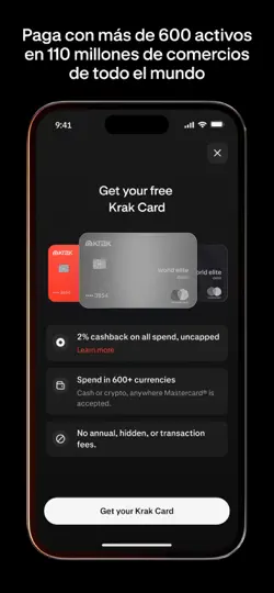 Captura de pantalla de Krak: Cashback Y Tarjeta en iPhone 4