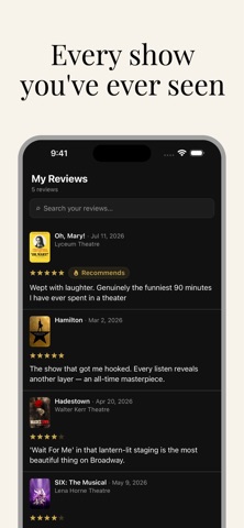 Theatreview: Theatre Tracker Screenshot 3 of 6