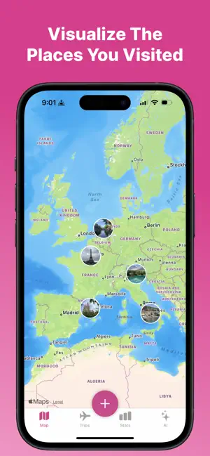 MyTrips: Travel Map Tracker screenshot 2