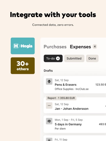 Hogia OpenHR Utlägg & Resa iPad screenshot 2