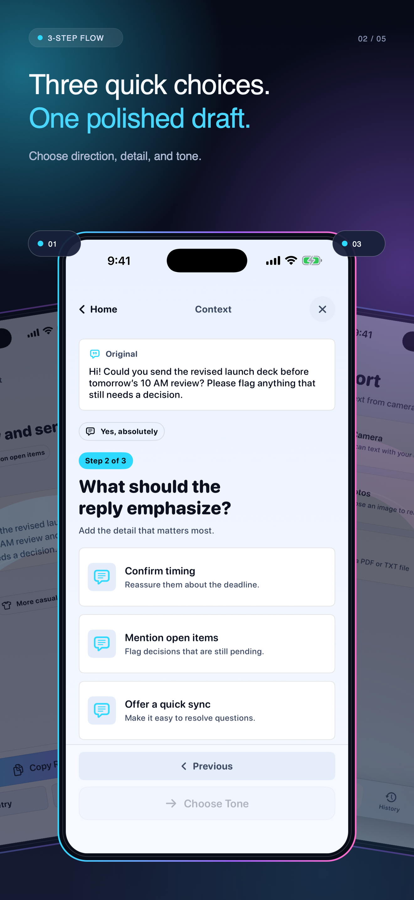 Too Cool To Type: AI Reply screenshot 3