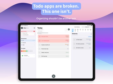 Ultra Todo: Task Productivity iPad screenshot