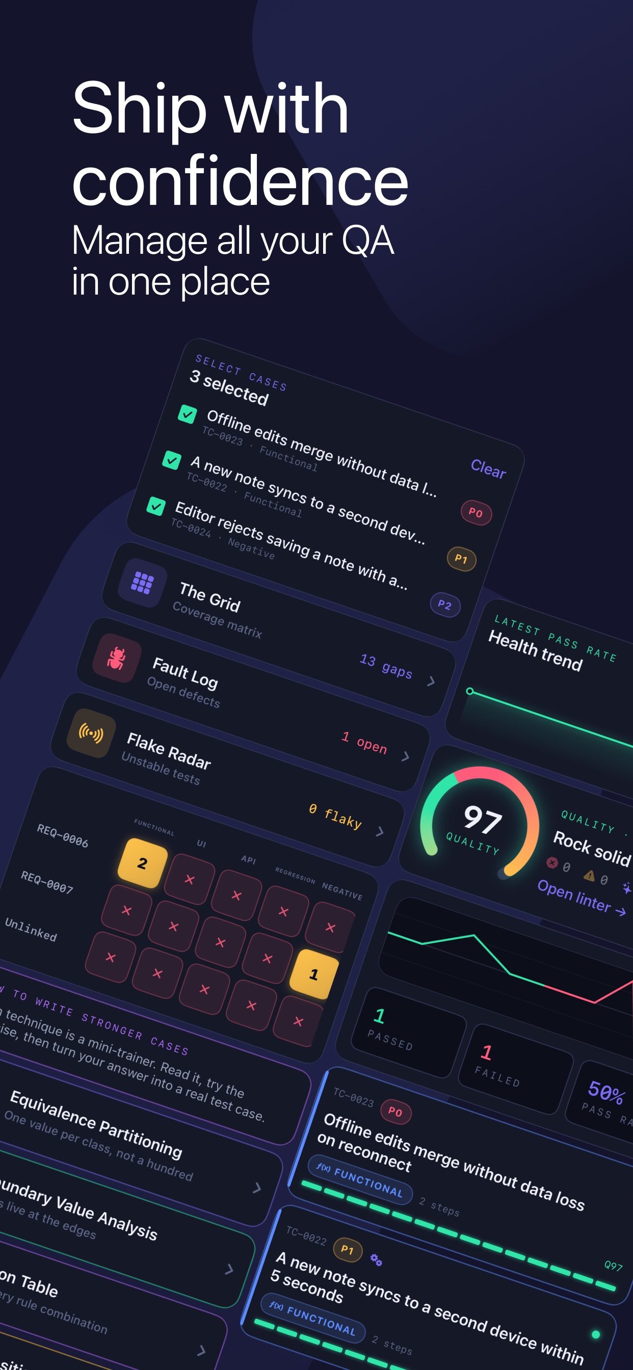 Screenshot 1 of Test-Quality Run App