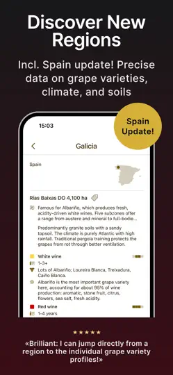 Captura de pantalla de Guía: Perfiles De Vino Y Cepas en iPhone 2
