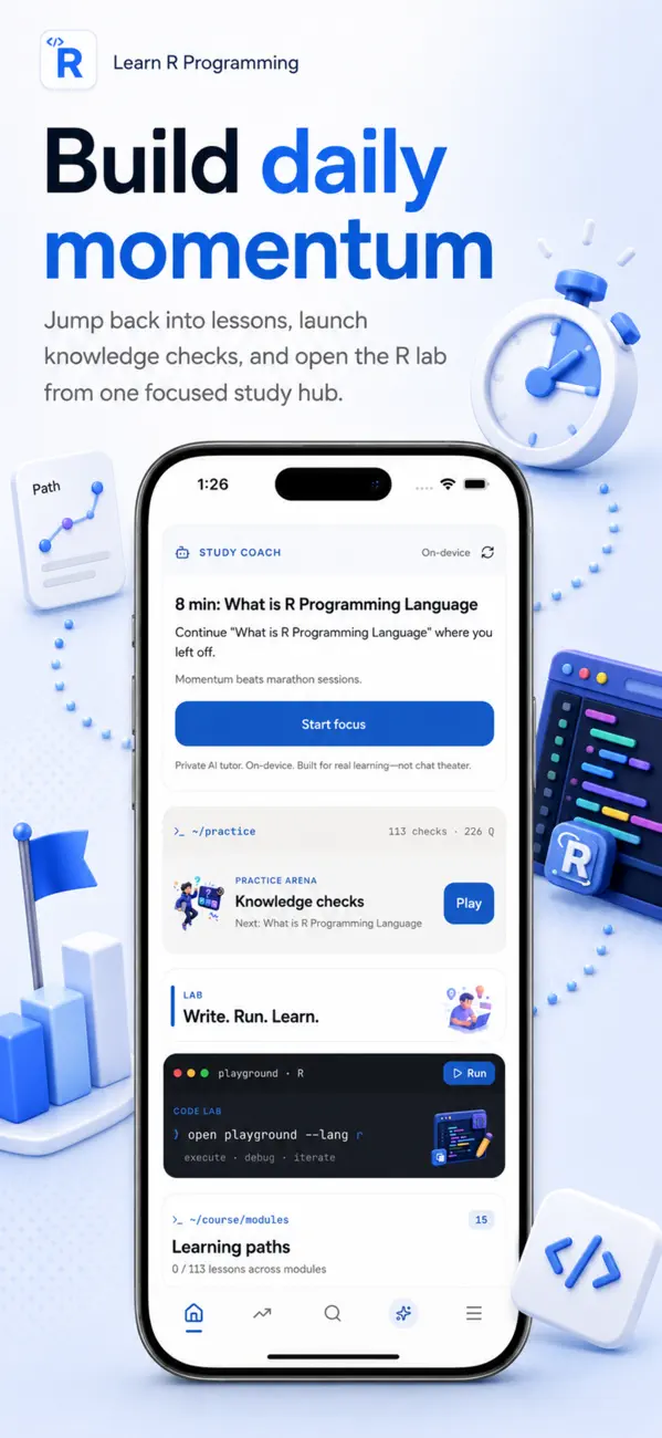 Screenshot #3 pour Learn R Programming - Mastery