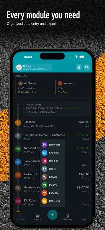 Drivvo - 車両管理・費用記録アプリ screenshot 10 of 10