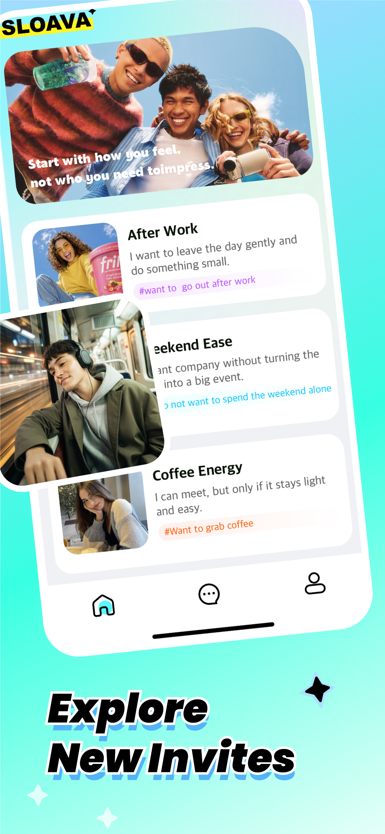 Sloava - Easy Chat，Share screenshot 2