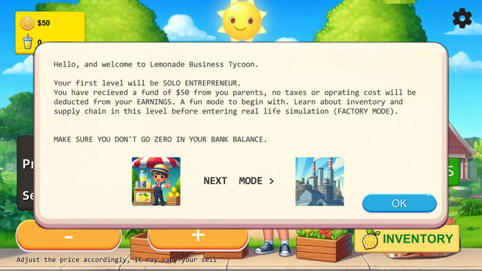 Lemonade Business Tycoon