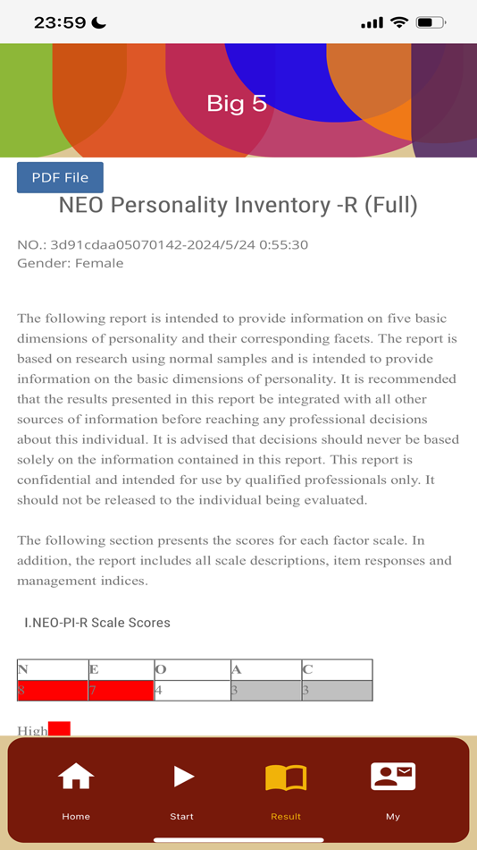 #2. Big Five Personality test (iOS) 由: Shanghai Aiwa Information Technology Co., Ltd.