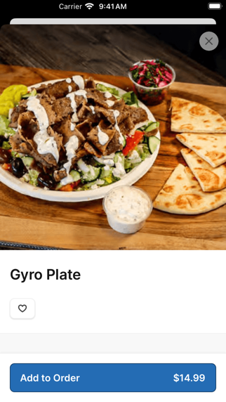 Niro’s House Mediterranean iPhone screenshot 4 - Food & Drink app