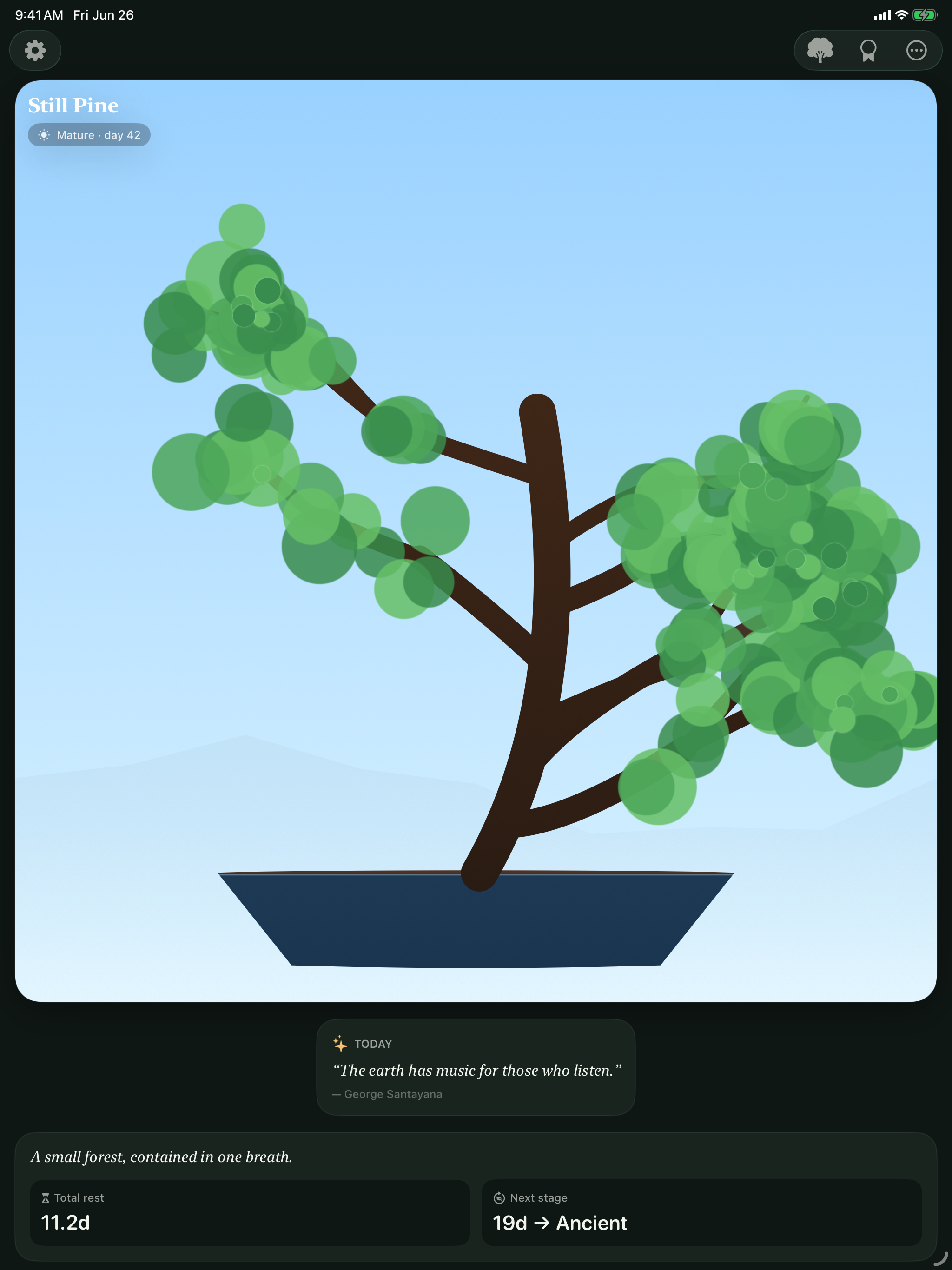 Bonsai: Grow by Resting iPad screenshot 1 of 4