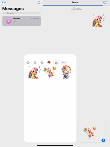 Mystic Rainbow Stickers iPad screenshot