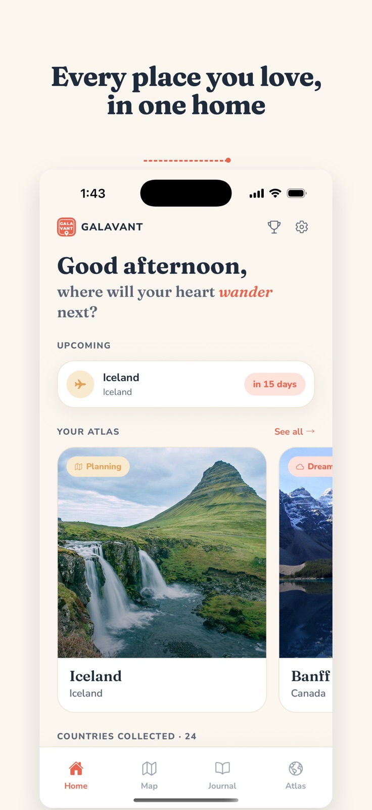 Galavant: Travel Bucket List iphone screenshot 3