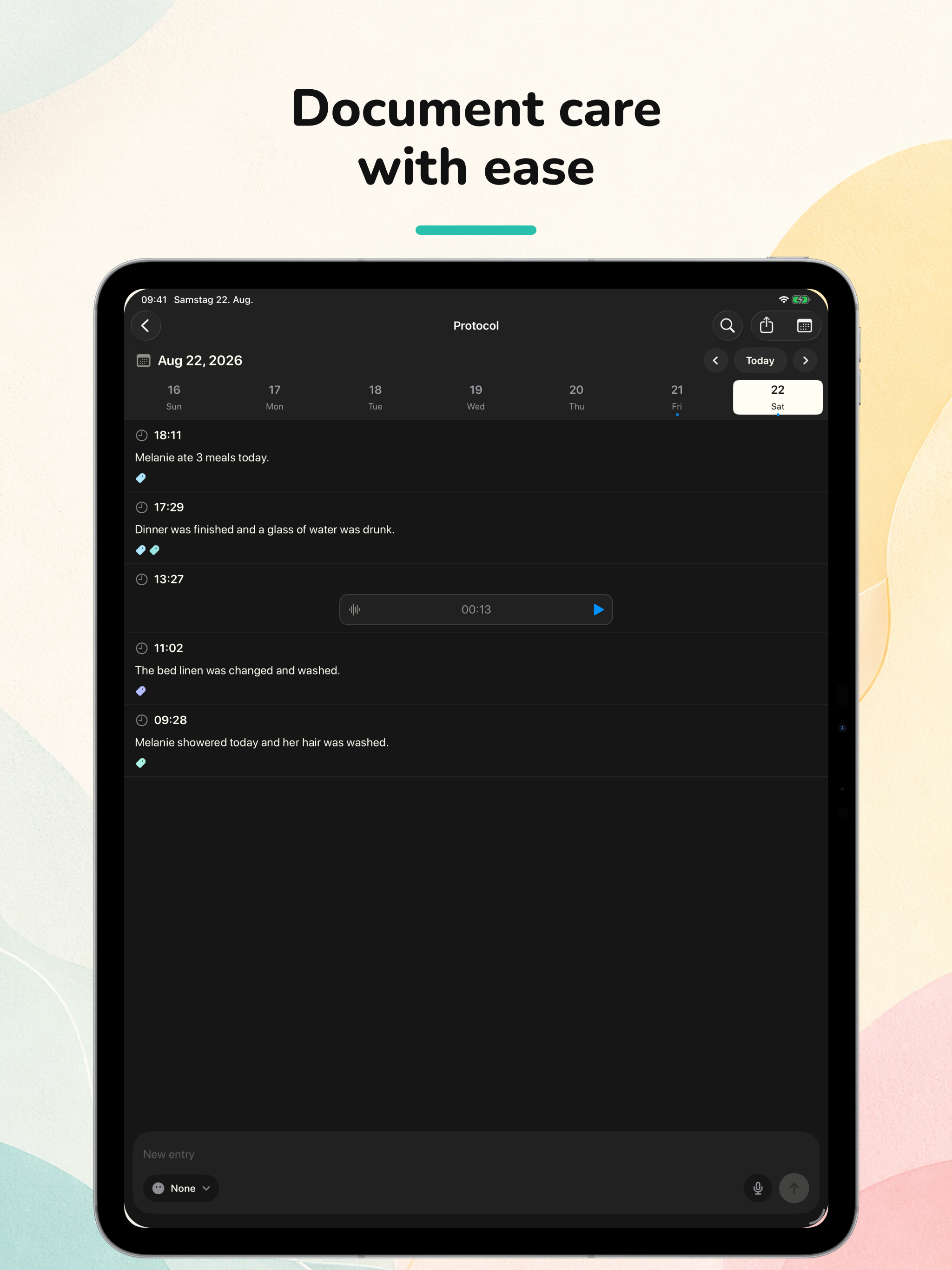 Pflepo: Caregiver Log & Tasks screenshot 6