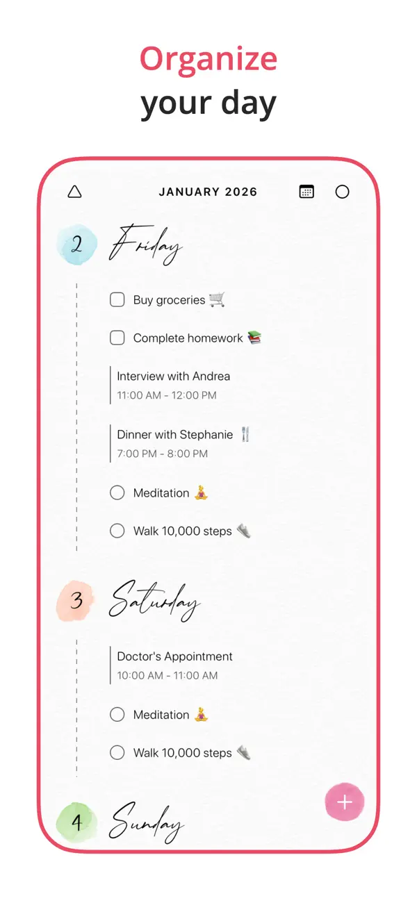 2026 Planner & Agenda - Floret screenshot 4