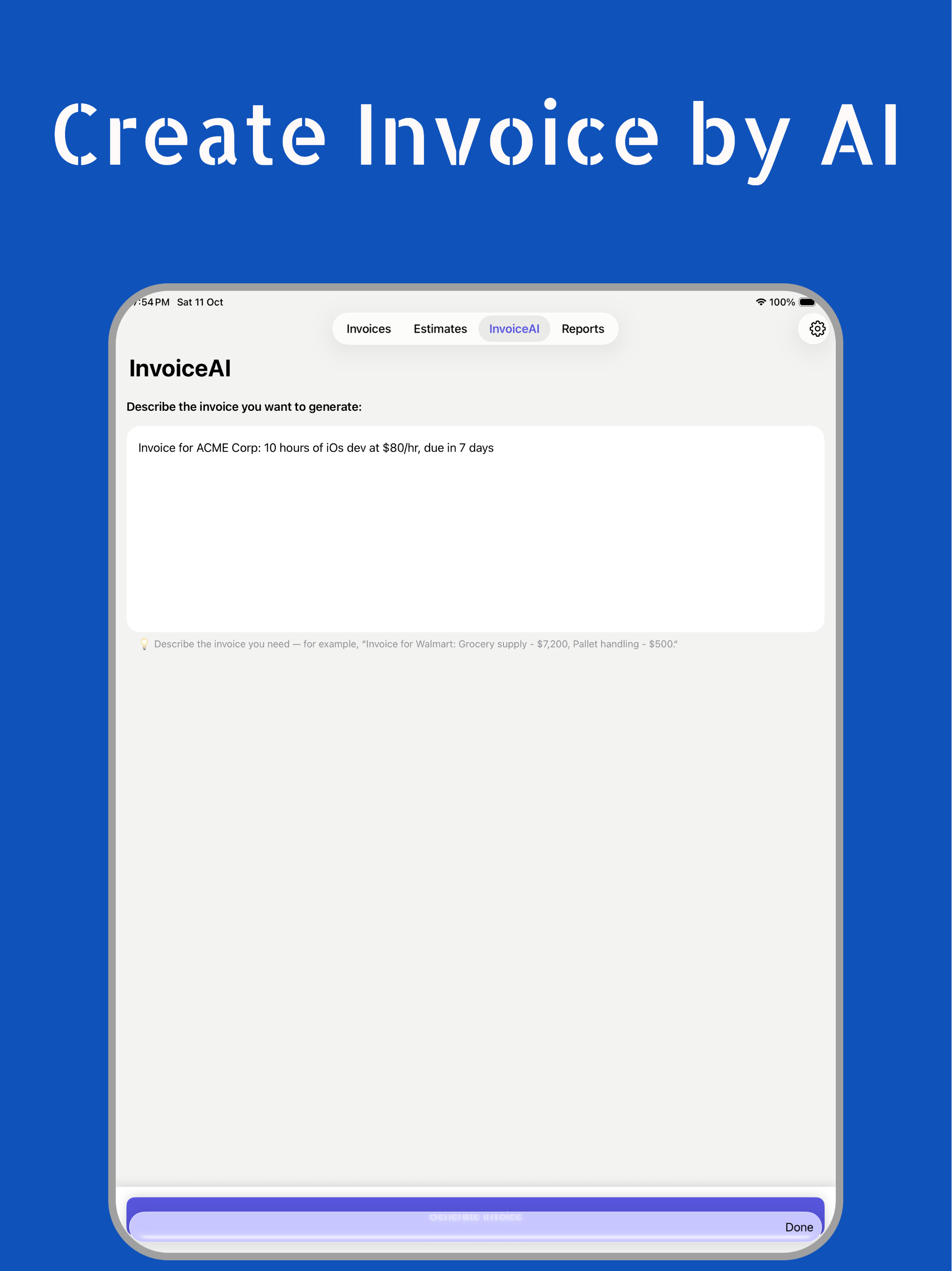 Estimate & Invoice Maker App