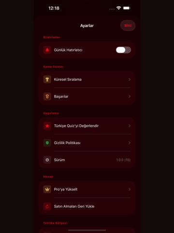 Türkçe Quiz iPad screenshot