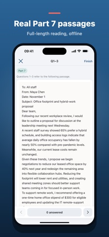 TOEIC Practice: Test & Vocab iPhone screenshot