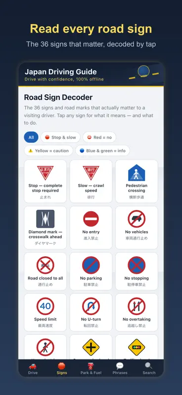 Japan Driving Guide screenshot 2 of 6