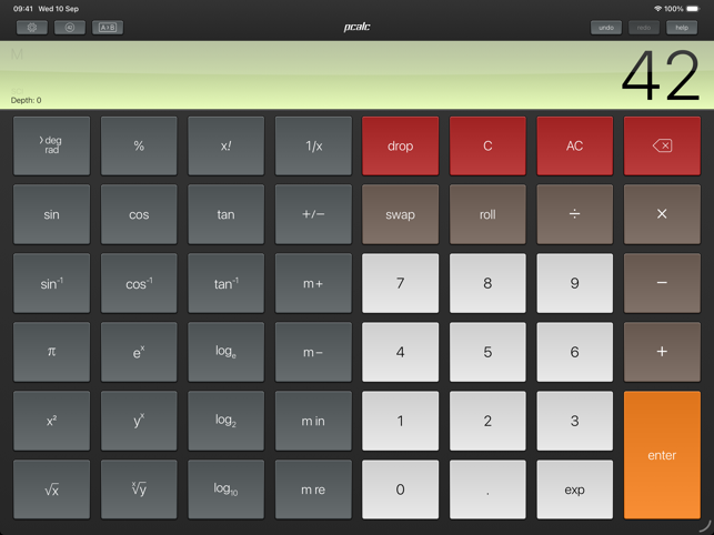 PCalc Lite Screenshot