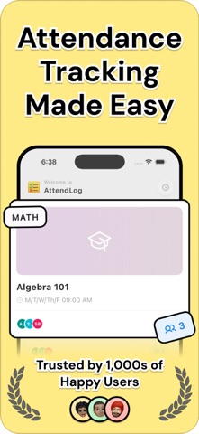 Attendace Tracker - AttendLog Screenshot 1 of 6
