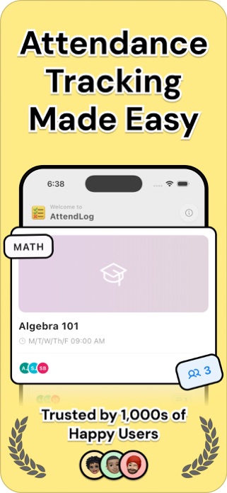Attendace Tracker - AttendLog Screenshot 1 of 6