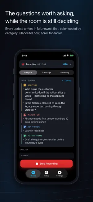 Meeting Intelligence screenshot 3