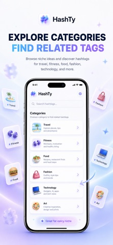 HashTy · AI 智能标签生成器 screenshot
