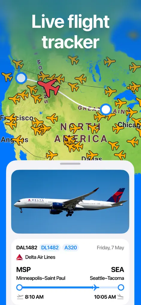 Flight Tracker, Plane Finder - Travel App | MWM
