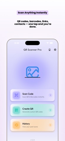 Code Scanner QR iPhone screenshot