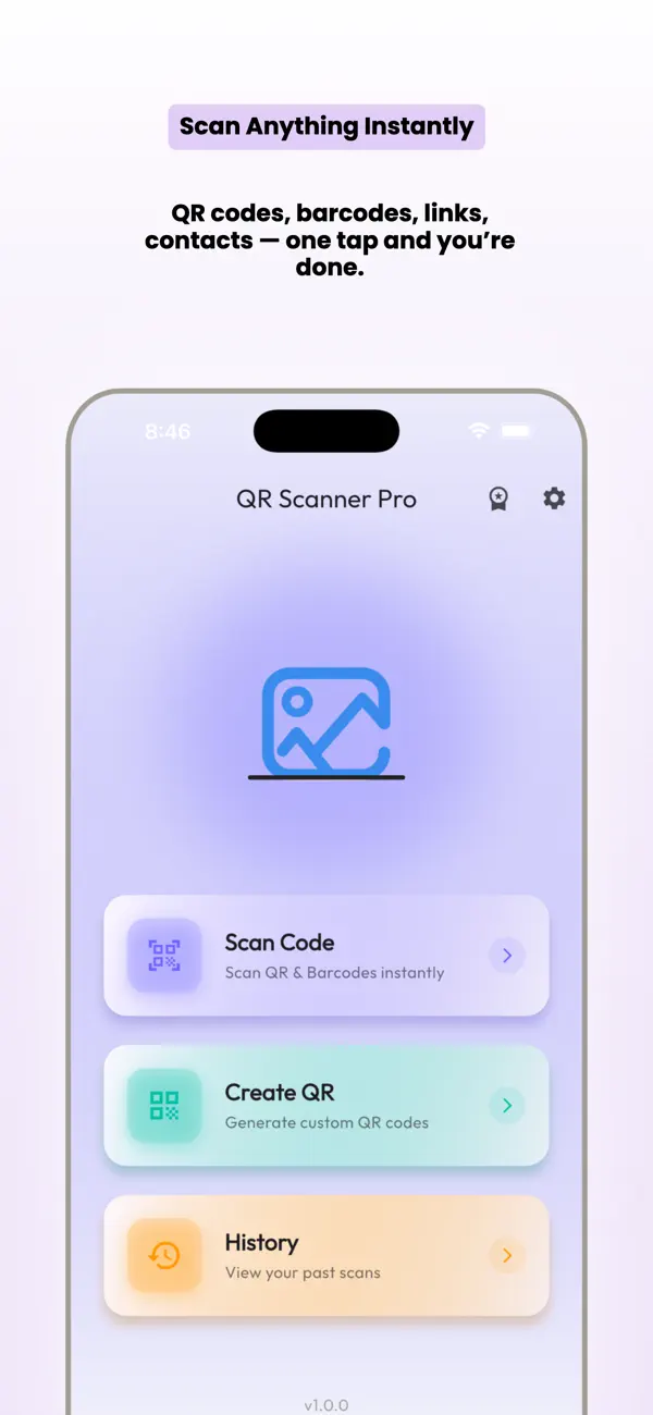 #1. Code Scanner QR (iOS) Przez: Amr Saied