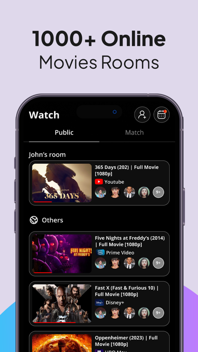 Couplesy: Virtual Movie Night Screenshot